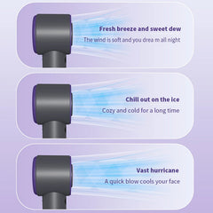 Portable Turbo Fan – 100-Speed Handheld Cooling Fan with 3000mAh Battery