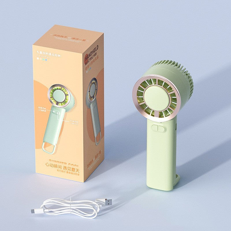 Ice Cooling Fan Handheld USB Rechargeable - The Summer Stop