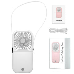 Hands-Free Neck Fan with Dual Heads | USB Rechargeable & Foldable