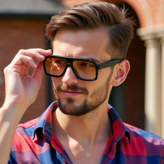 European And American Fashion Square Sunglasses Men - The Summer Stop