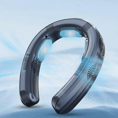 USB Portable Hanging Neck Fan – Turbine Cooling with Triple Semiconductor Refrigeration