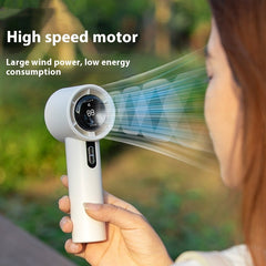 Turbine High-Speed Handheld Fan – USB Powered & Ultra Quiet