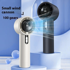 Turbine High-Speed Handheld Fan – USB Powered & Ultra Quiet