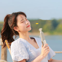 New Handheld Folding Usb Fan Charging And Portable - The Summer Stop