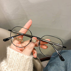 Metal Plain Myopic Face Without Makeup Glasses Acetate Frames Frame - The Summer Stop