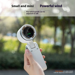 Desktop Folding Fan – Portable, Quiet & Rechargeable for Outdoor Use