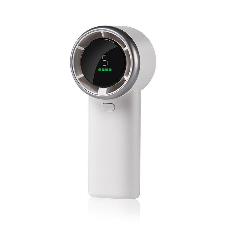 Handheld High-speed Turbine Fan Outdoor Cooling Portable Violent Wind USB Battery Digital Display Desktop - The Summer Stop