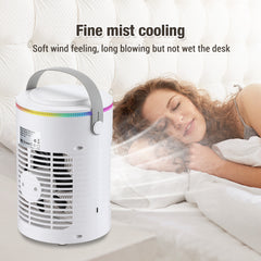 USB Desktop Air Cooler – Personal Mini Fan with 600ml Water Tank