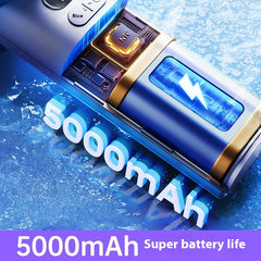 Small USB Handheld Refrigeration Fan – Ice Compress, Non-Polar Adjustable, 3600mAh Battery