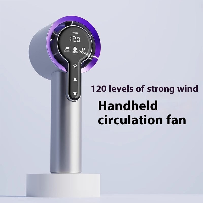 Touch-Control Portable Bladeless Handheld Fan – 4000mAh Power