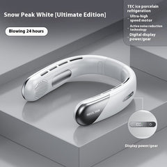 Bladeless Halter Neck Fan with Digital Display & 5-Speed Control