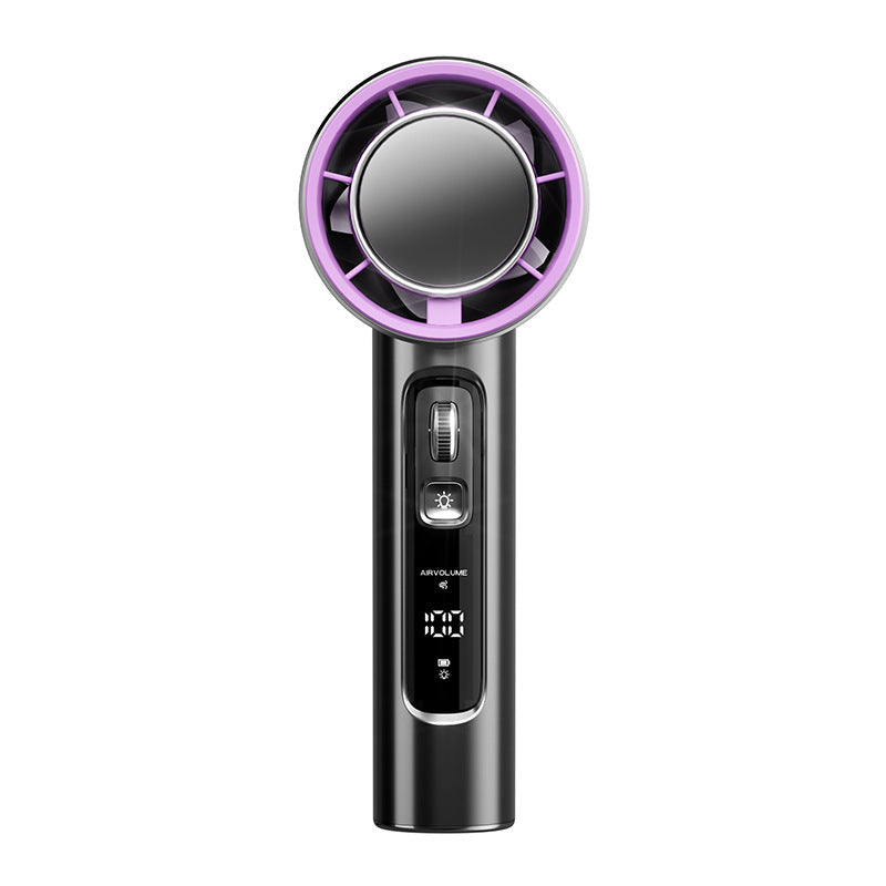High-Speed Turbo USB Fan – Bladeless, LED Display, 13000 RPM, 3000mAh
