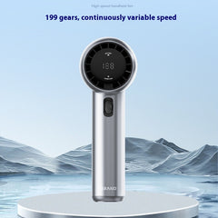 High-Speed Mini Turbo Handheld Fan – Rechargeable & Portable