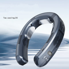 USB Portable Hanging Neck Fan – Turbine Cooling with Triple Semiconductor Refrigeration