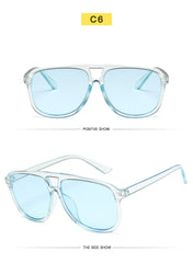 New Double Beam Big Frame Sunglasses For Men - The Summer Stop