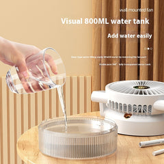 Cooling Desktop Fan USB Charging Humidifying Ice Mist Fan - The Summer Stop