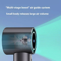 Outdoor Mini Handheld Turbine Fan with 6-Speed & Quiet Airflow
