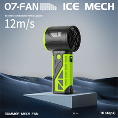 100-speed Handheld High-speed Fan Mecha Outdoor Portable Fan - The Summer Stop