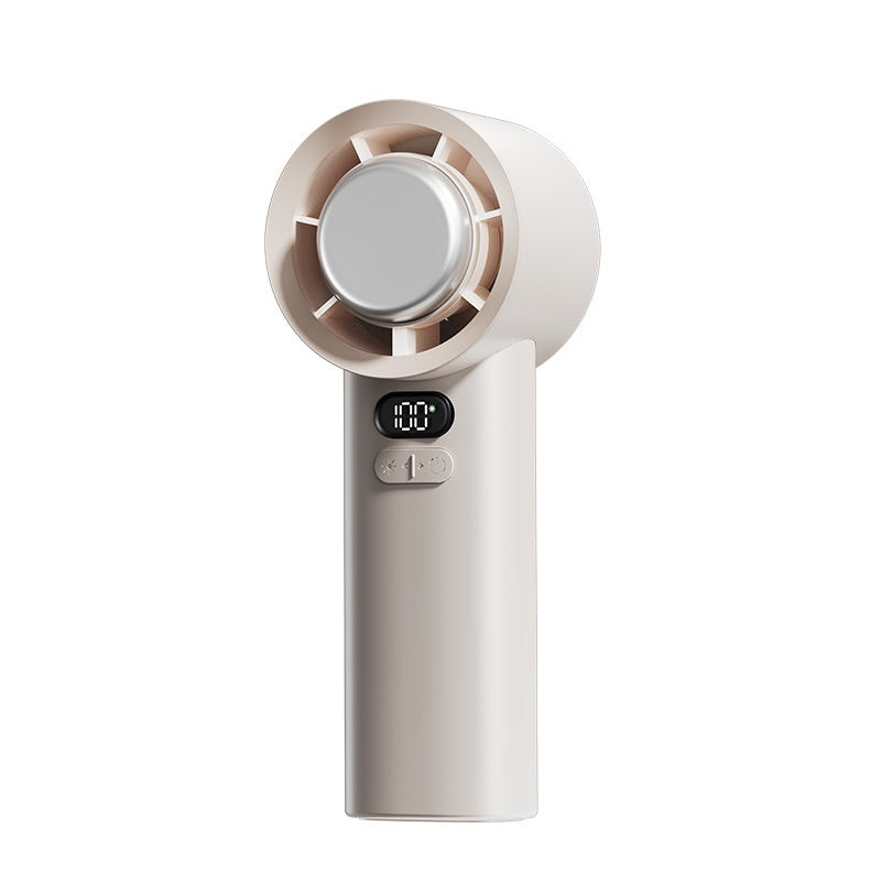 Small USB Handheld Refrigeration Fan – Ice Compress, Non-Polar Adjustable, 3600mAh Battery