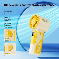 100-speed Handheld High-speed Fan Mecha Outdoor Portable Fan - The Summer Stop
