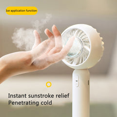 Mini Handheld Mute Fan Semiconductor Refrigeration Cooling Portable Air Conditioner Battery USB Rechargeable Fan Outdoor - The Summer Stop