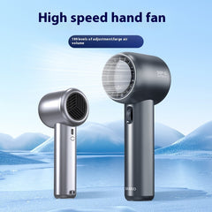 High-Speed Mini Turbo Handheld Fan – Rechargeable & Portable