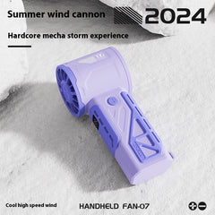 100-speed Handheld High-speed Fan Mecha Outdoor Portable Fan - The Summer Stop