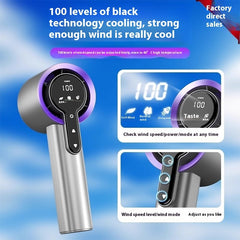 Touch-Control Portable Bladeless Handheld Fan – 4000mAh Power