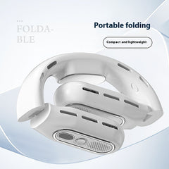 Foldable Leafless Neck Fan with Digital Display – Hands-Free Summer Cooling