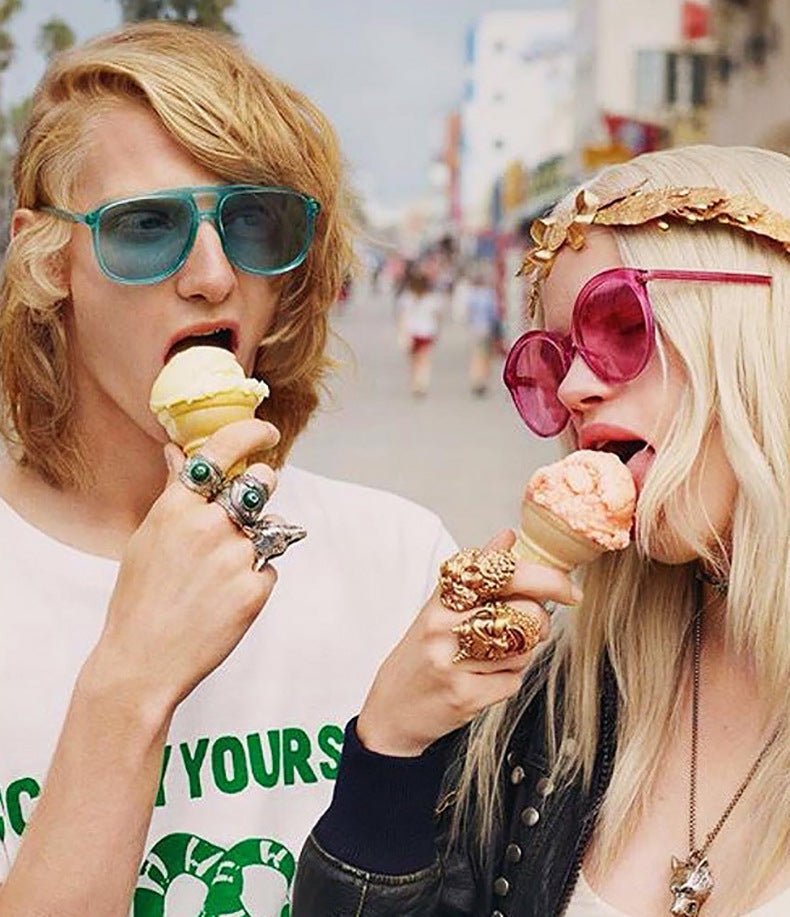 New Double Beam Big Frame Sunglasses For Men - The Summer Stop